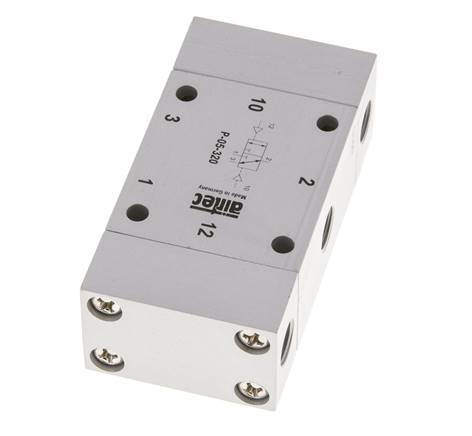 3/2 G1/8'' Válvula piloto de aire biestable ATEX 0-10bar/0-140psi Airtec
