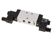 5/3 G1/4'' Válvula de solenoide de centro cerrado 24V AC 3-10bar/42-140psi Airtec