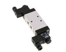5/3 G1/4'' Válvula de solenoide de centro cerrado 24V AC 3-10bar/42-140psi Airtec
