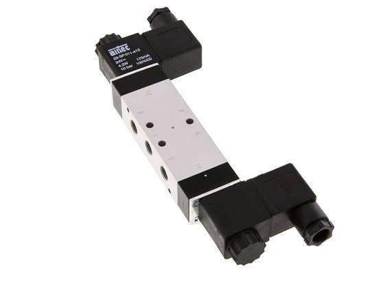 válvula solenoide de centro de presión 5/3 G1/8'' 24V AC 3-10bar/42-140psi Airtec