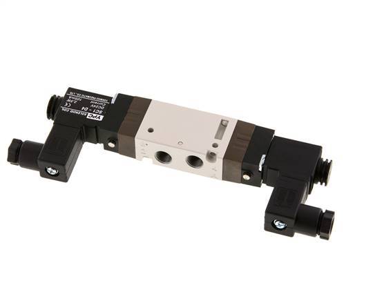 5/2 G1/8'' Válvula solenoide biestable 12V DC 1.5-10bar/21.0-140psi YPC