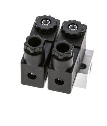 2x3/2 G1/8'' NC Electroválvula 24V DC -0.95-10bar/-13.2-140psi Airtec