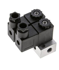 2x3/2 G1/8'' NC Electroválvula 24V DC -0.95-10bar/-13.2-140psi Airtec
