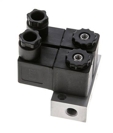 2x3/2 G1/8'' NC Electroválvula 24V DC -0.95-10bar/-13.2-140psi Airtec