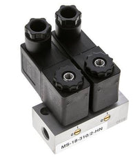 2x3/2 G1/8'' NC Electroválvula 24V DC -0.95-10bar/-13.2-140psi Airtec