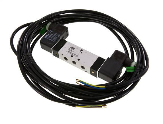 válvula de solenoide central de escape 5/3 G1/8'' 230V AC ATEX 3-10bar/42-140psi Airtec