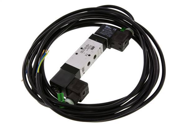 válvula de solenoide central de escape 5/3 G1/8'' 230V AC ATEX 3-10bar/42-140psi Airtec
