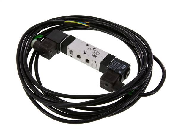 válvula de solenoide central de escape 5/3 G1/8'' 230V AC ATEX 3-10bar/42-140psi Airtec