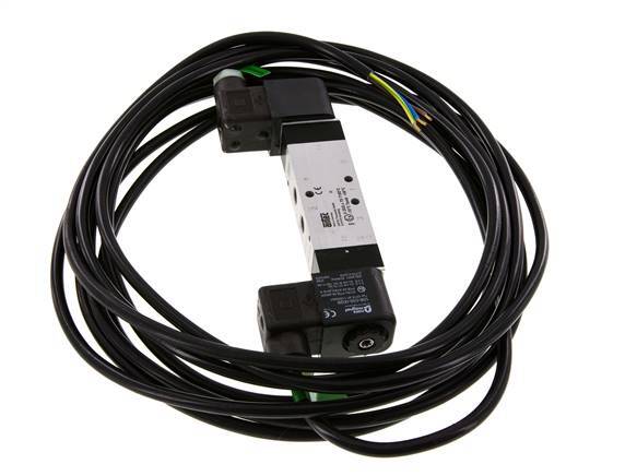 válvula de solenoide central de escape 5/3 G1/8'' 230V AC ATEX 3-10bar/42-140psi Airtec