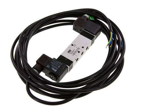 válvula de solenoide central de escape 5/3 G1/8'' 230V AC ATEX 3-10bar/42-140psi Airtec