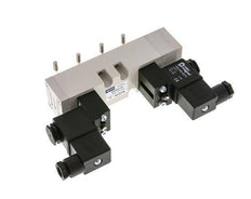 5/3 ISO 5599-1 Válvula solenoide de centro cerrado 12V DC 2-10bar/28-140psi YPC