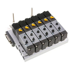 G1/8'' 6x Terminal de válvulas neumáticas 24V DC 1.5-8bar/21.0-112psi Multipolar E.MC