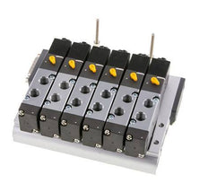G1/8'' 6x Terminal de válvulas neumáticas 24V DC 1.5-8bar/21.0-112psi Multipolar E.MC