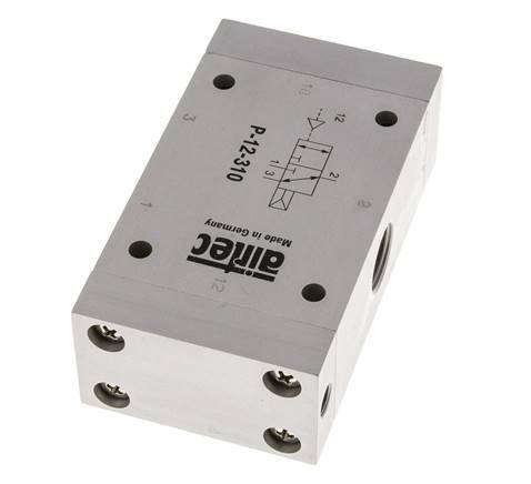 válvula piloto de aire 3/2 G1/2'' (G1/8'') 1-10bar/14-140psi Airtec