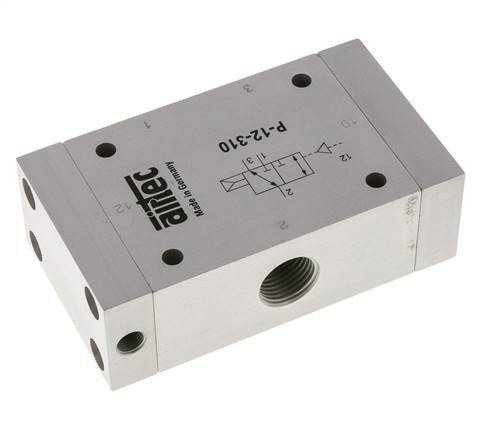 válvula piloto de aire 3/2 G1/2'' (G1/8'') 1-10bar/14-140psi Airtec