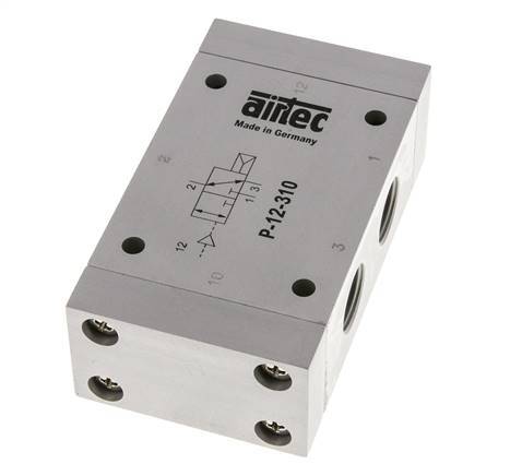 válvula piloto de aire 3/2 G1/2'' (G1/8'') 1-10bar/14-140psi Airtec