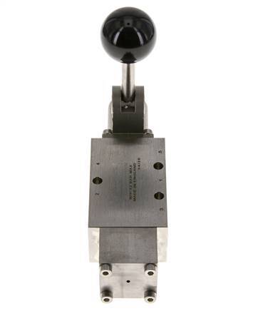 válvula de palanca manual 5/2 G1/4'' Acero inoxidable Detent -0.95-12bar/-13.2-168psi