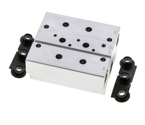 6xG1/4'' Manifold 2-Station Festo 576417 VABM-B10-20S-G14-2