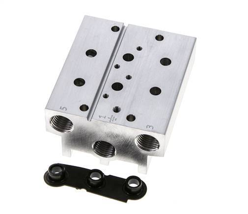 6xG1/4'' Manifold 2-Station Festo 576417 VABM-B10-20S-G14-2