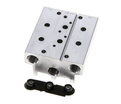 6xG1/4'' Manifold 2-Station Festo 576417 VABM-B10-20S-G14-2
