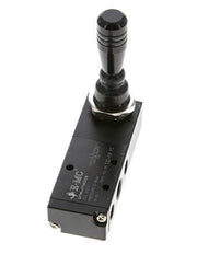 5/3 G1/4'' (G1/8'') Válvula de palanca manual de centro de presión 0-8bar/0-112psi E.MC