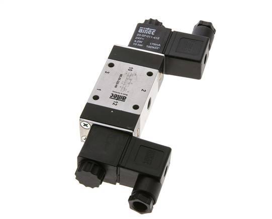 válvula de solenoide biestable 3/2 G1/8'' Piloto externo 24V DC 0-10bar/0-140psi Airtec