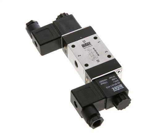 válvula de solenoide biestable 3/2 G1/8'' Piloto externo 24V DC 0-10bar/0-140psi Airtec