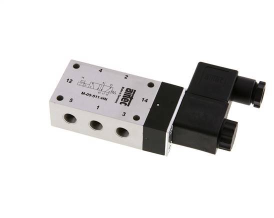 válvula solenoide 5/2 G1/8'' 12V DC 3-10bar/42-140psi Airtec