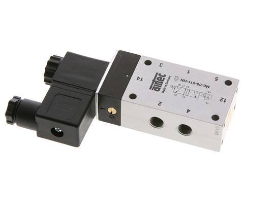 válvula solenoide 5/2 G1/8'' Piloto externo 24V DC -0.95-10bar/-13.2-140psi Airtec