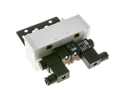 5/3 ISO 5599-3 Válvula solenoide de centro cerrado 230V AC 3-10bar/42-140psi Airtec