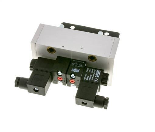5/3 ISO 5599-3 Válvula solenoide de centro cerrado 230V AC 3-10bar/42-140psi Airtec