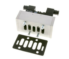 5/3 ISO 5599-3 Válvula solenoide de centro cerrado 230V AC 3-10bar/42-140psi Airtec