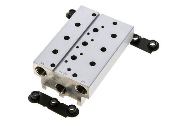 6xG1/4'' Manifold 3-Station Festo 576418 VABM-B10-20S-G14-3