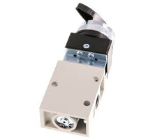 válvula de conmutación rotativa 3/2 G1/4'' Negra 0-8bar/0-112psi YPC
