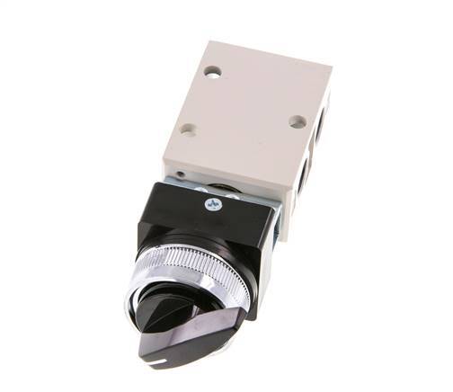 válvula de conmutación rotativa 3/2 G1/4'' Negra 0-8bar/0-112psi YPC