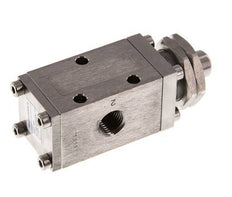 válvula de vástago universal 3/2 G1/4'' Acero inoxidable -0,95-12bar/-13,2-168psi