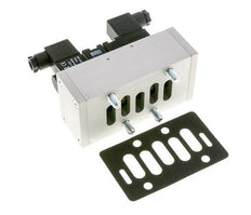 5/3 ISO 5599-3 Válvula solenoide de centro cerrado 48V DC 3-10bar/42-140psi Airtec
