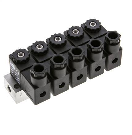 válvula solenoide 5x3/2 G1/8'' NC 230V AC -0.95-10bar/-13.2-140psi Airtec