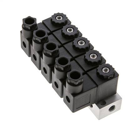 válvula solenoide 5x3/2 G1/8'' NC 230V AC -0.95-10bar/-13.2-140psi Airtec