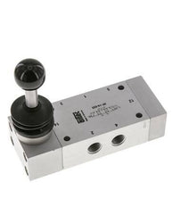 5/3 G1/4'' Válvula de palanca manual de escape Detent 0-12bar/0-168psi Airtec