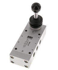5/3 G1/4'' Válvula de palanca manual de escape Detent 0-12bar/0-168psi Airtec