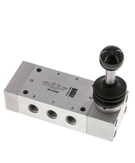 5/3 G1/4'' Válvula de palanca manual de escape Detent 0-12bar/0-168psi Airtec