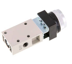 3/2 G1/8'' Válvula de botón negro 0-8bar/0-112psi YPC