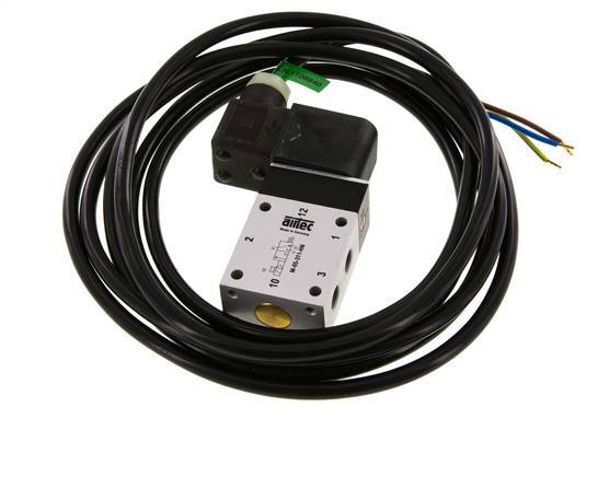 3/2 G1/8'' NC Electroválvula 24V DC ATEX 3-10bar/42-140psi Airtec