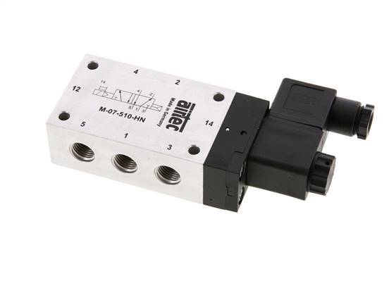 válvula solenoide 5/2 G1/4'' 24V DC 1.5-10bar/21.0-140psi Airtec