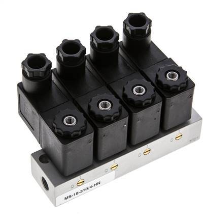 4x3/2 G1/8'' NC Electroválvula 230V AC -0.95-10bar/-13.2-140psi Airtec