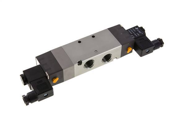 válvula solenoide de centro de presión 5/3 G1/2'' 24V DC 1.5-8bar/21.0-112psi E.MC