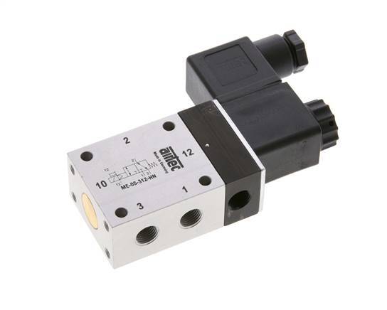 válvula solenoide 3/2 G1/8'' Piloto externo 12V DC -0.95-10bar/-13.2-140psi Airtec