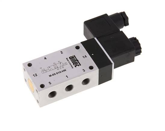 válvula solenoide 5/2 G1/8'' 230V AC 2-10bar/28-140psi Airtec