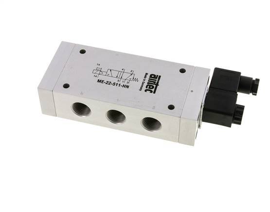 5/2 G1/2'' (G1/8'') Válvula Solenoide Piloto Externo 230V AC 0-10bar/0-140psi Airtec